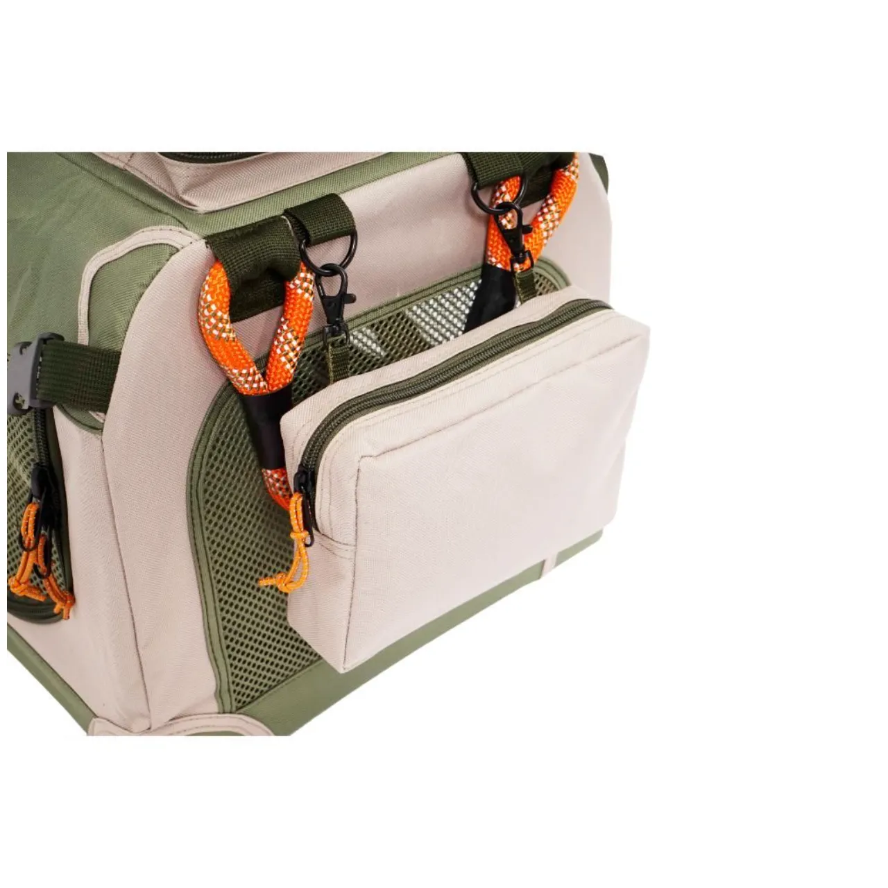 Nordic Paws Foldbart luksus hundebur i stof Army XS - rolig og tryg base